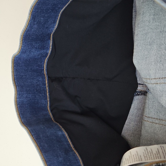 SPANX Distressed Ankle Skinny Pull On High Rise Jeans Raw Hem Size M - Picture 7 of 10